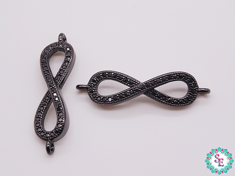 RODIO NEGRO INFINITO CIRCON NEGRO 27*7MM