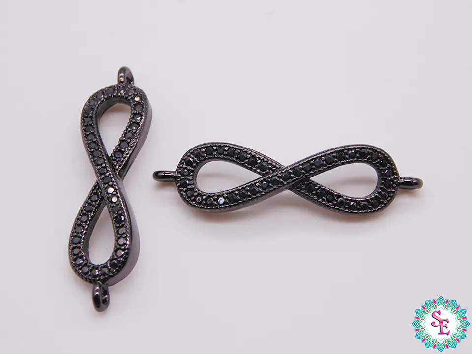 RODIO NEGRO INFINITO CIRCON NEGRO 27*7MM 1
