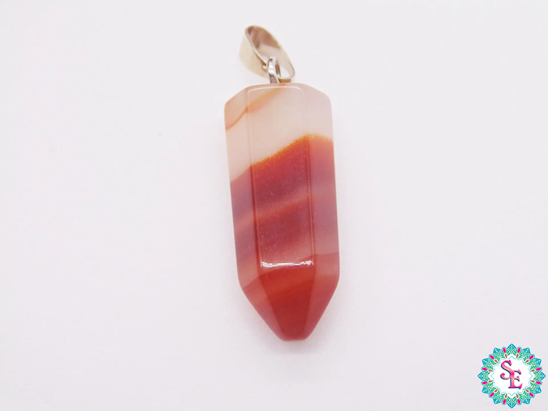 PIEDRA NATURAL PENDULO PQ 9*22M AGATA CORNALINA 1