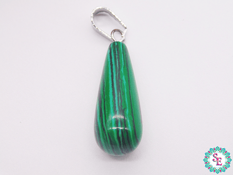 PIEDRA NATURAL LAGRIMA DIJE 10*25M MALAKITA