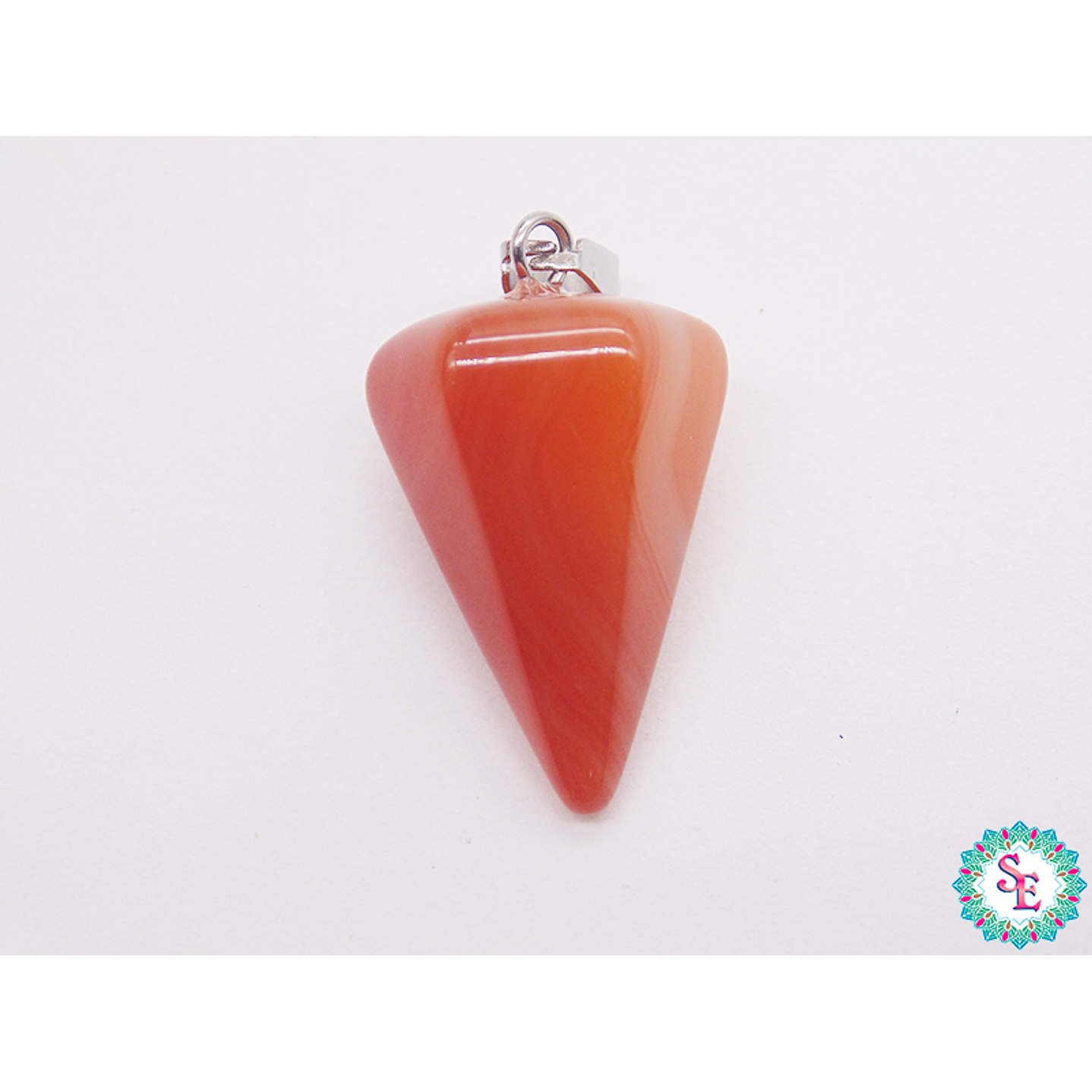 PIEDRA NATURAL PENDULO DIJE 16*24M AGATA CORNALINA 1