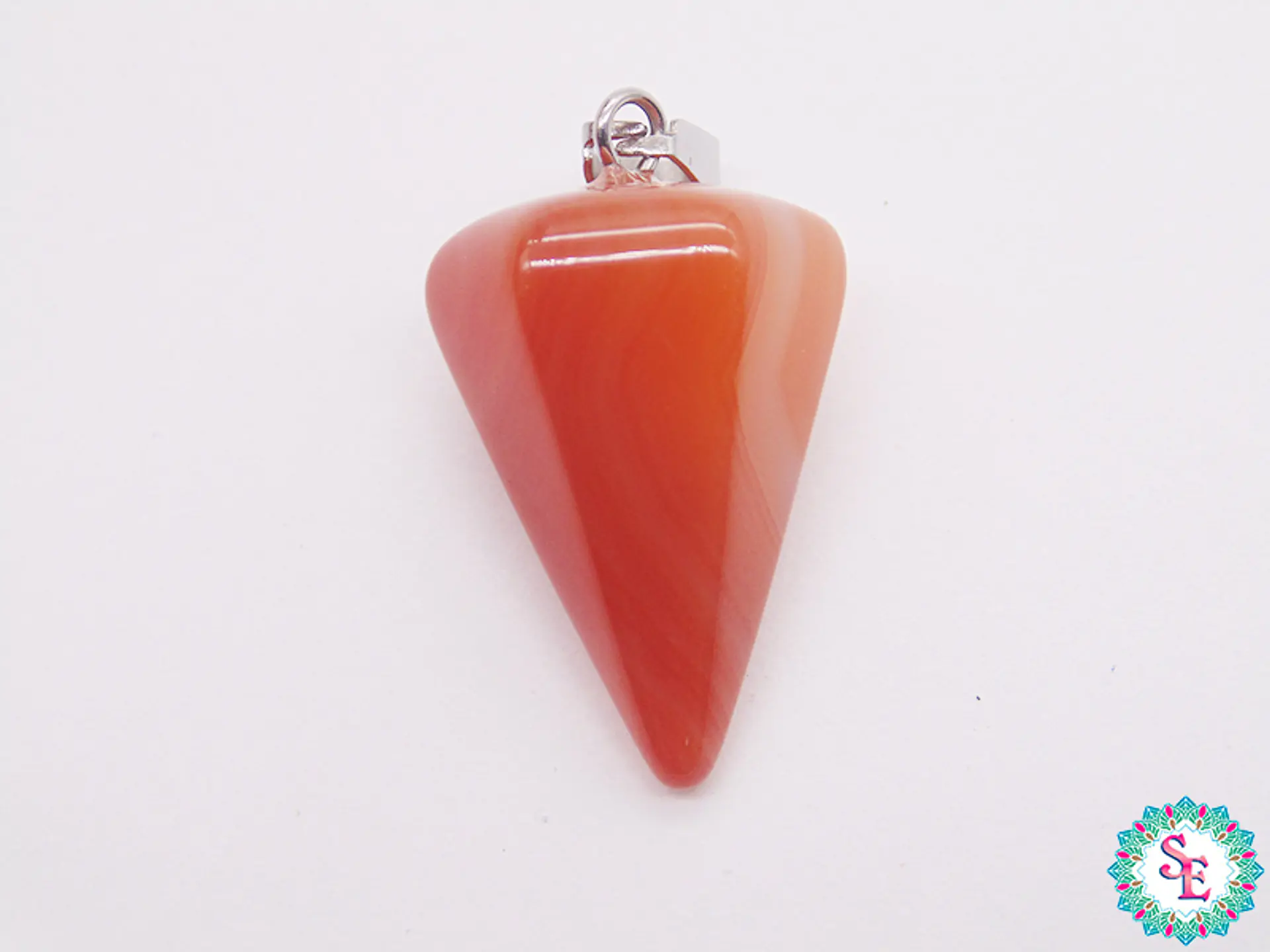 PIEDRA NATURAL PENDULO DIJE 16*24M AGATA CORNALINA 1