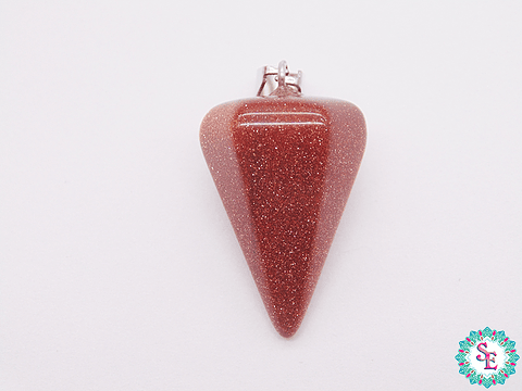 PIEDRA NATURAL PENDULO DIJE 16*24M LLUVIA ORO