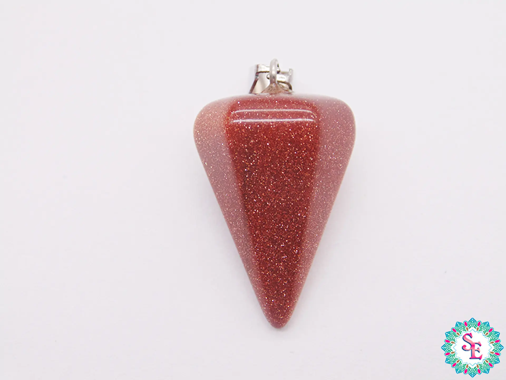 PIEDRA NATURAL PENDULO DIJE 16*24M LLUVIA ORO 1