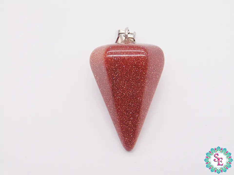 PIEDRA NATURAL PENDULO DIJE 16*24M LLUVIA ORO 1