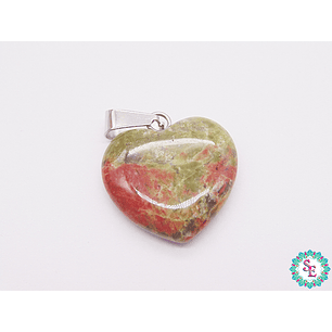 PIEDRA NATURAL CORAZON DIJE 20MM UNAKITA