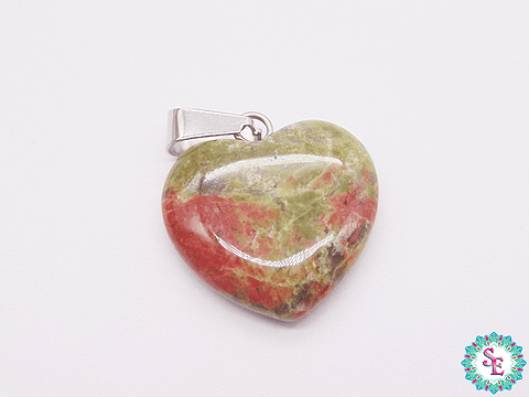 PIEDRA NATURAL CORAZON DIJE 20MM UNAKITA