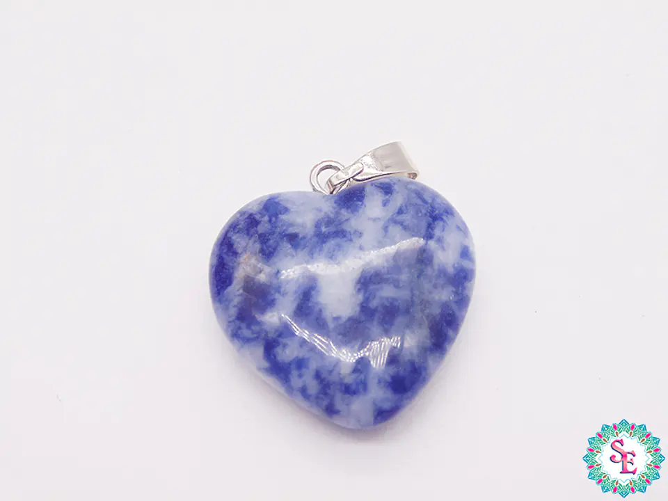 PIEDRA NATURAL CORAZON DIJE 20MM SODALITA 1