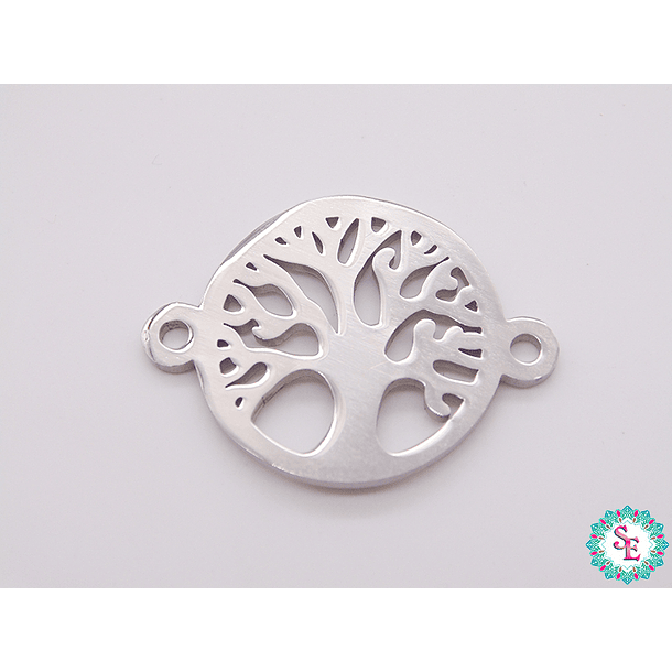 SILVER STEEL TREE OF LIFE TERMINAL 21*16MM X UND