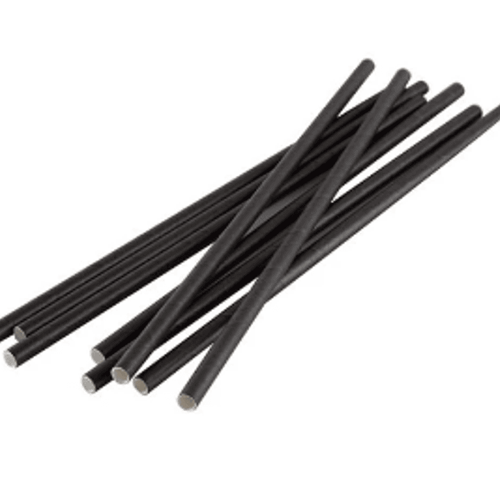 BOMBILLA DE PAPEL NEGRA 6MM 100UN/PAQ 2