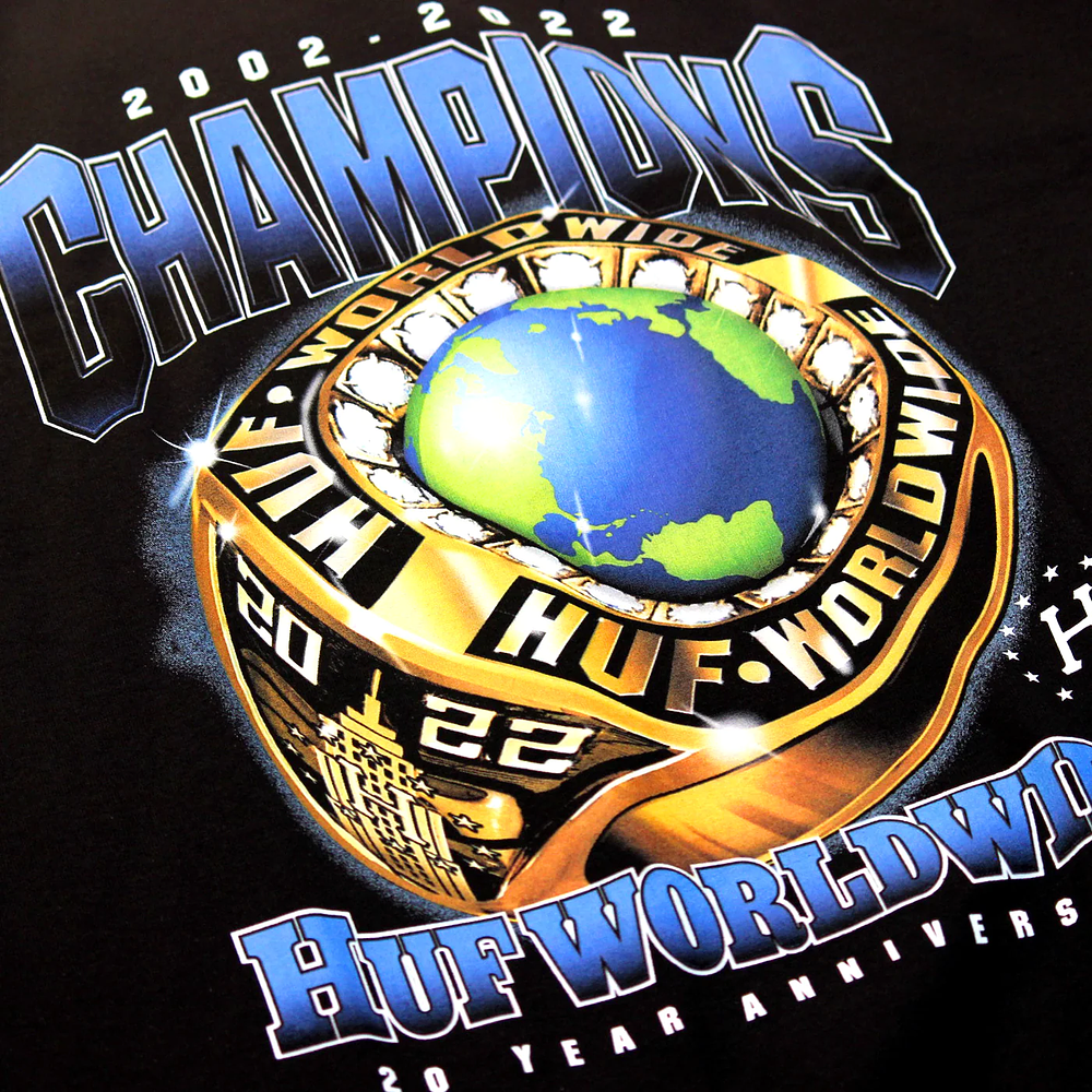 HUF - CHAMPIONS CREWNECK Black