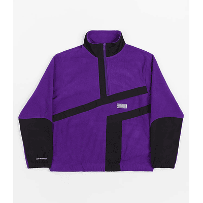 HUF - RANGE QUARTER ZIP POLAR FLEECE PURPLE