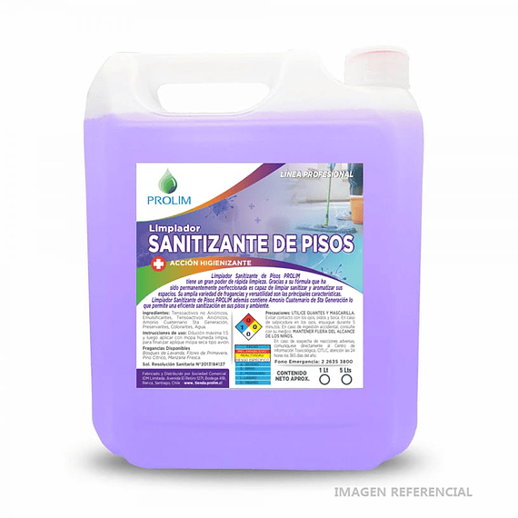 Sanitizante para Pisos 5 Litros - Prolim 