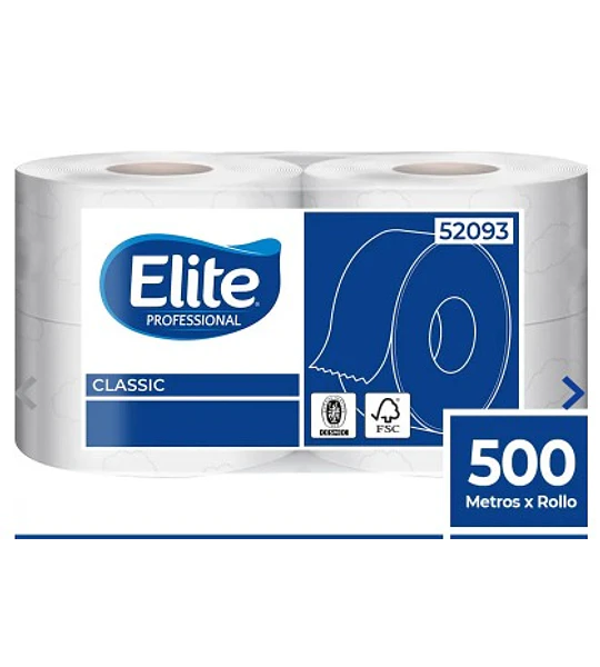 PACK PAPEL HIGIENICO 500 MT X4 ROLLOS H/S ELITE