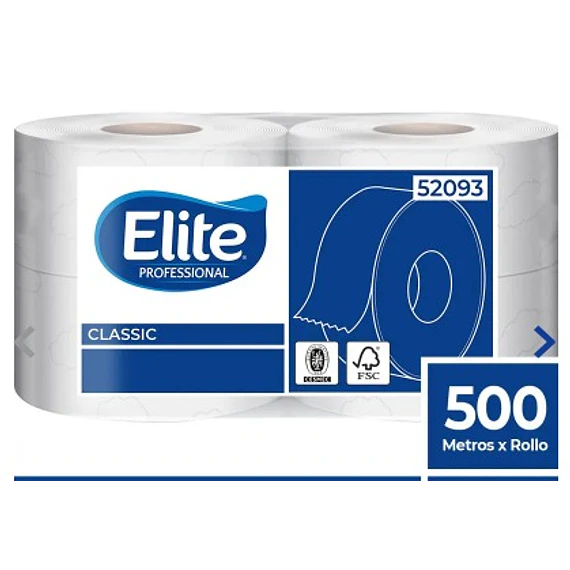 PACK PAPEL HIGIENICO 500 MT X4 ROLLOS H/S ELITE