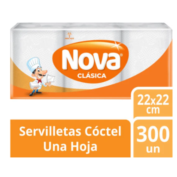 SERVILLETA COCKTAIL 300 UN NOVA 