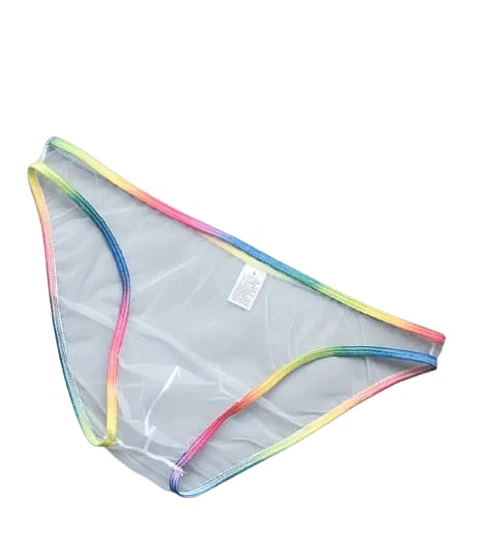 TANGA CLASICA PRIDE GRIS TRANSPARENTE