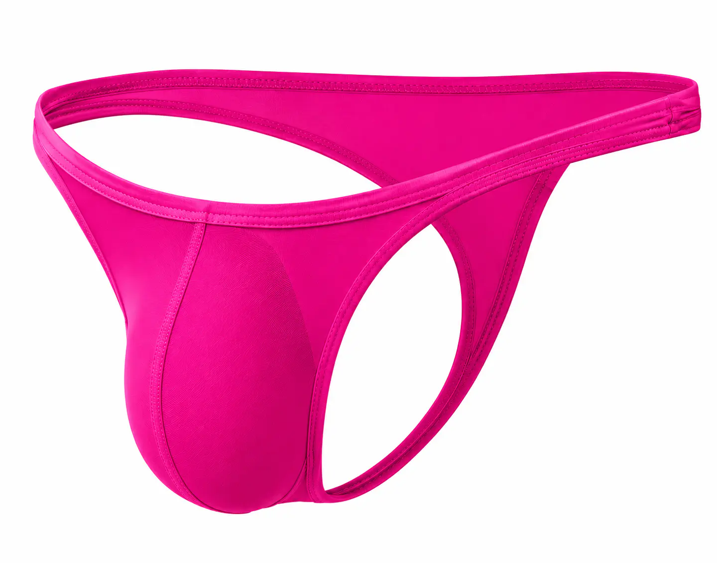 Tanga Bikini fuscia 1