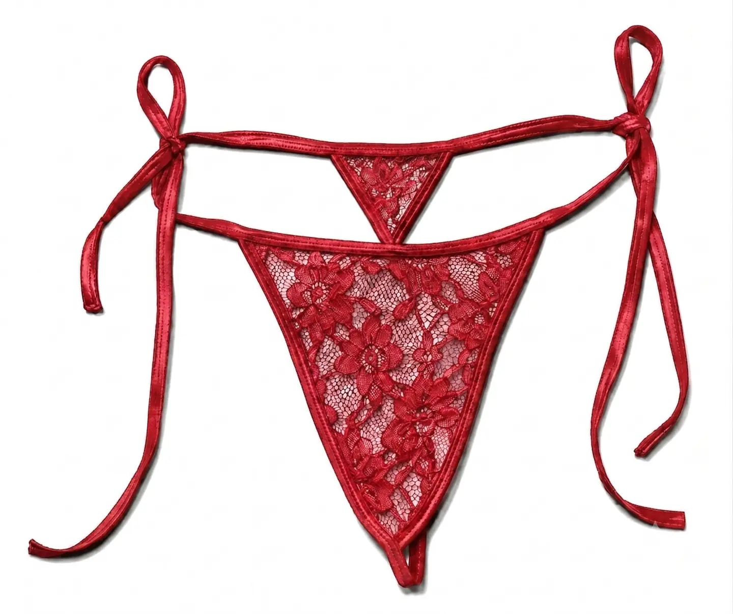 Tanga Bikini de amarrar en blonda 3