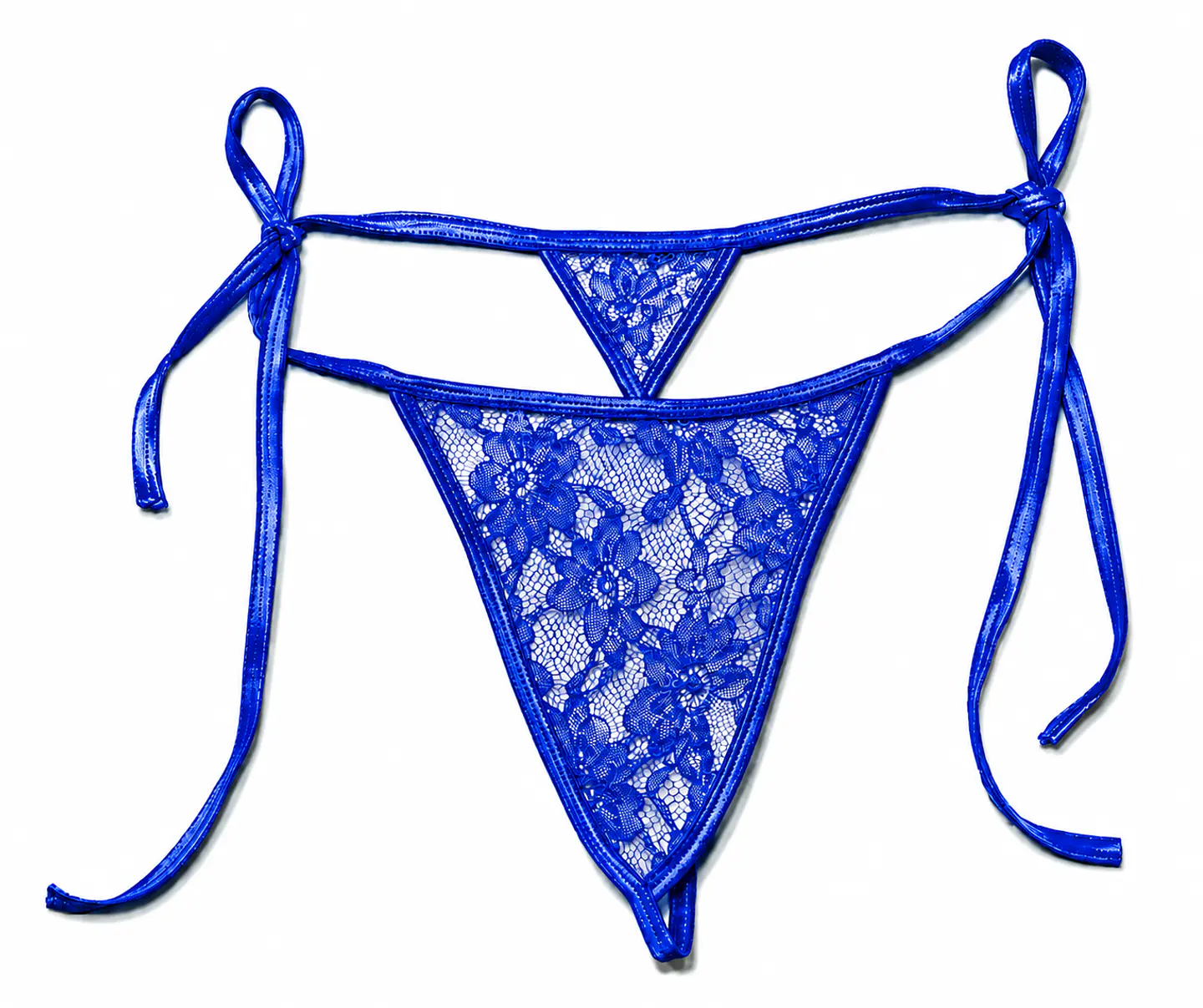 Tanga Bikini de amarrar en blonda 6