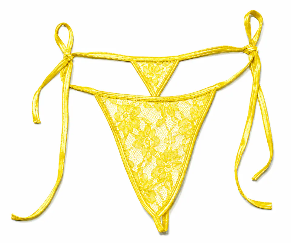 Tanga Bikini de amarrar en blonda 8