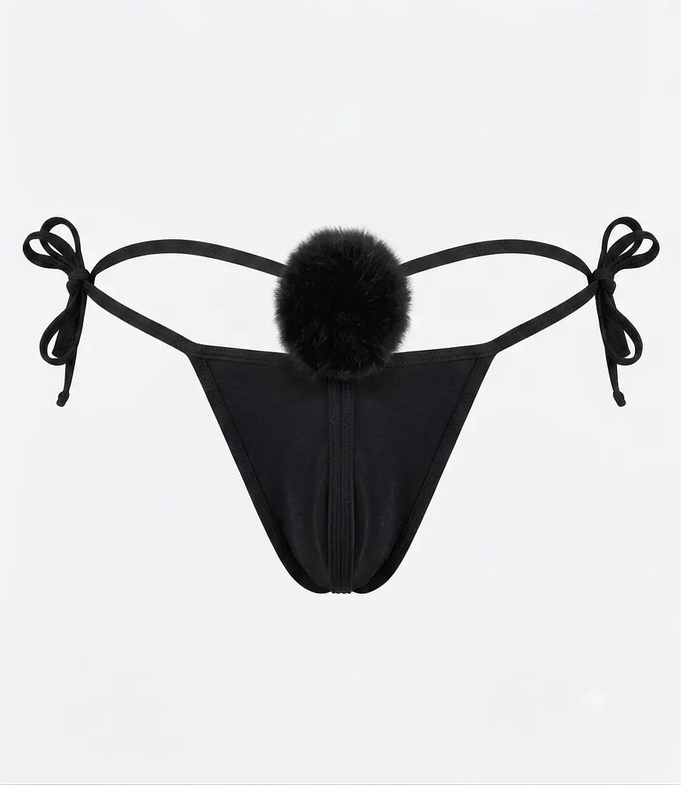 Tanga Bikini de amarrar cola conejo 1