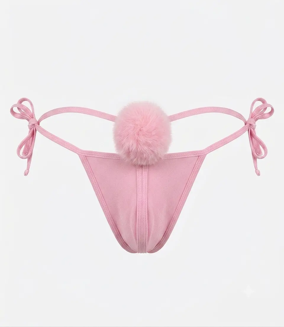 Tanga Bikini de amarrar cola conejo 3