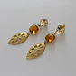 Aros bañados en oro con Citrino Hidrotermal - Miniatura 1