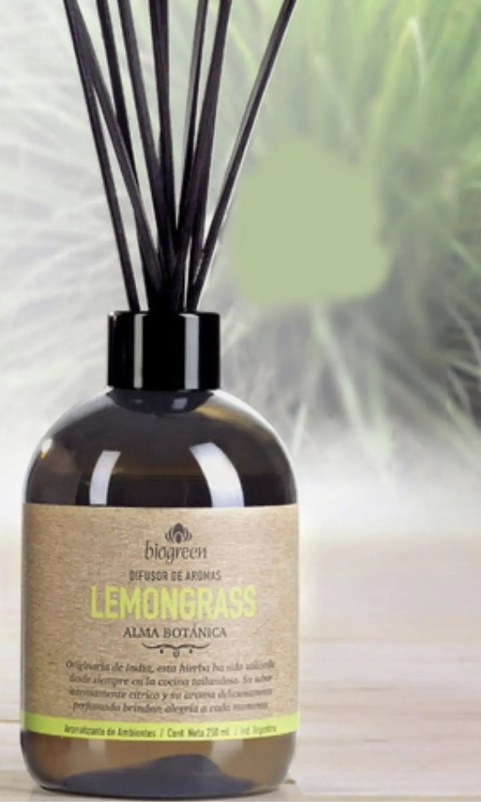 Lemongrass BioGreen Difusor Línea Botánica  250ml 2