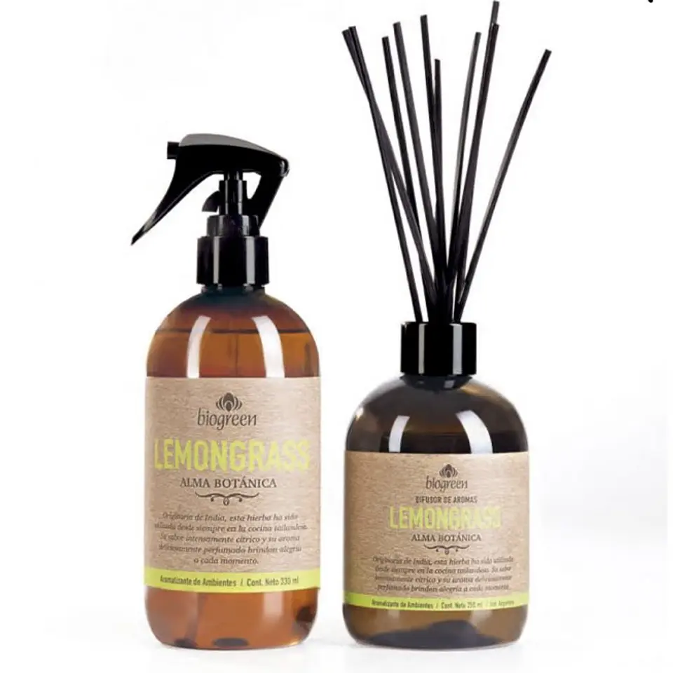 Lemongrass BioGreen Difusor Línea Botánica  250ml 3
