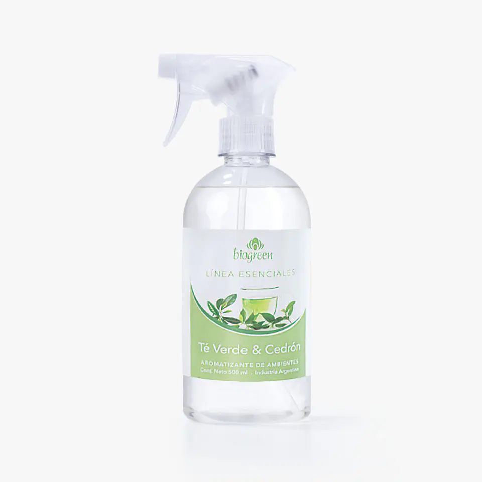 Té Verde & Cedrón BioGreen Aromatizador Línea Esenciales  500ml 1