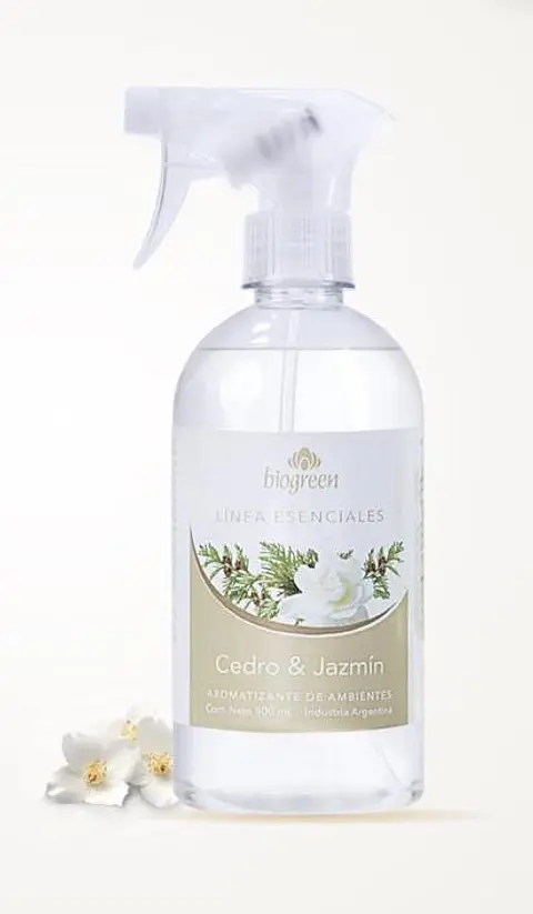 Cedro&Jazmín BioGreen Aromatizador Línea Esenciales  500ml