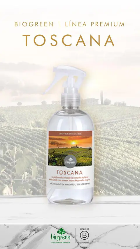 Toscana BioGreen Aromatizador Línea Premium  330ml