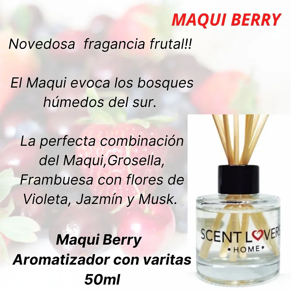 Maqui Berry Difusor con Varitas 50ml 1