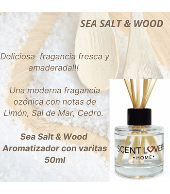 Sea Salt & Wood Difusor con Varitas 50ml