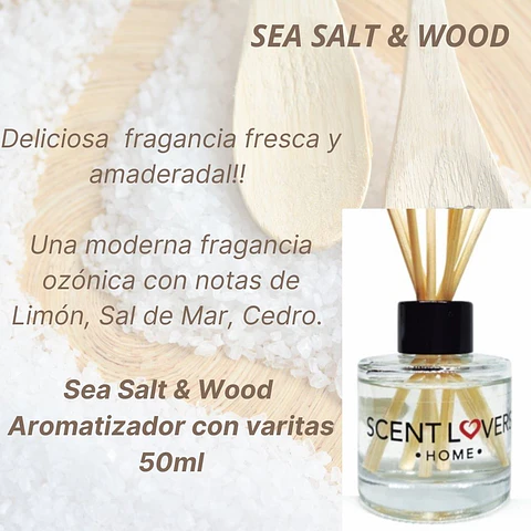 Sea Salt & Wood Difusor con Varitas 50ml