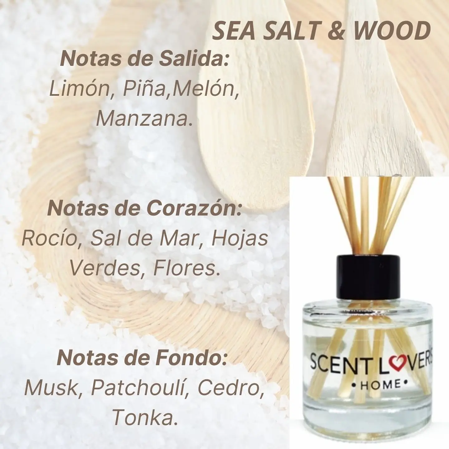 Sea Salt & Wood Difusor con Varitas 50ml 2