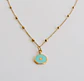 Collar bañado en oro con Dije Calipso. - Miniatura 1