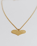 Collar bañado en oro con Corazón.