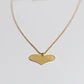 Collar bañado en oro con Corazón. - Miniatura 1