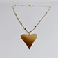 Collar bañado en oro con Corazón. - Miniatura 1