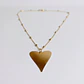 Collar bañado en oro con Corazón. - Miniatura 2