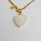 Collar bañado en oro con Cuarzo Blanco. - Miniatura 3