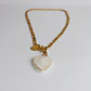 Collar bañado en oro con Cuarzo Blanco. - Miniatura 2