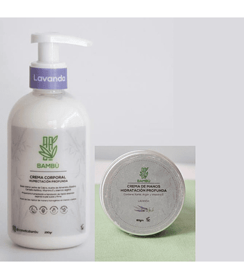 Set Crema Corporal y Manos Lavanda