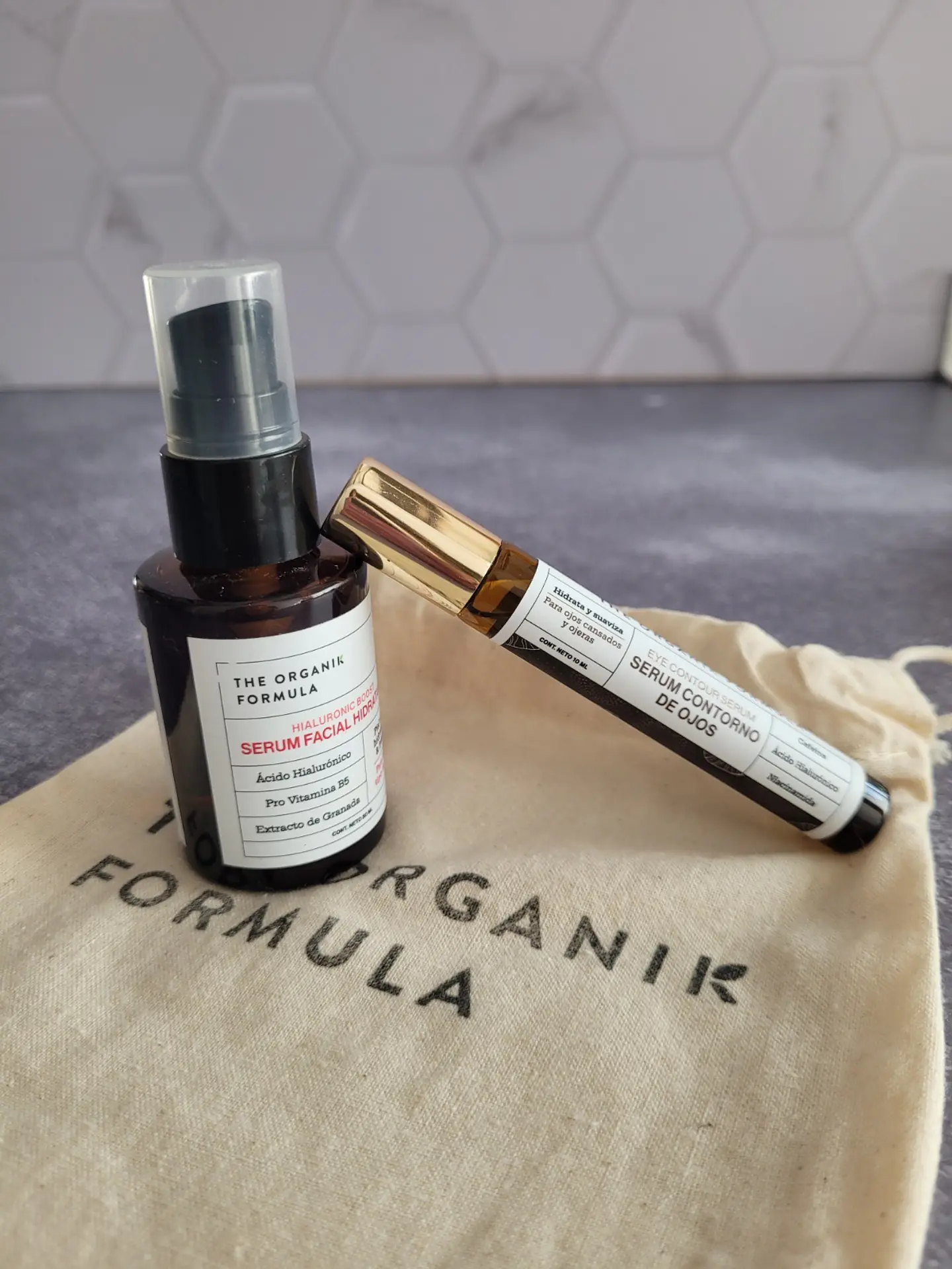Pack Serum Hidratante Acido Hialurónico 30ml + Serum Roll On Contorno de Ojos. 1