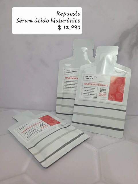 Repuesto Serum  Hidratante Acido Hialurónico 30ml 