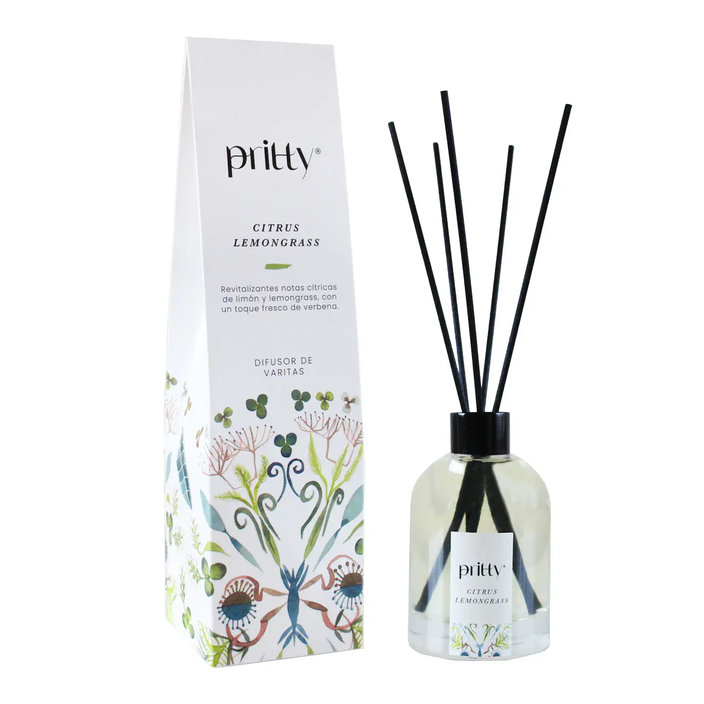 Citrus Lemongrass Difusor con Varitas 130ml 1