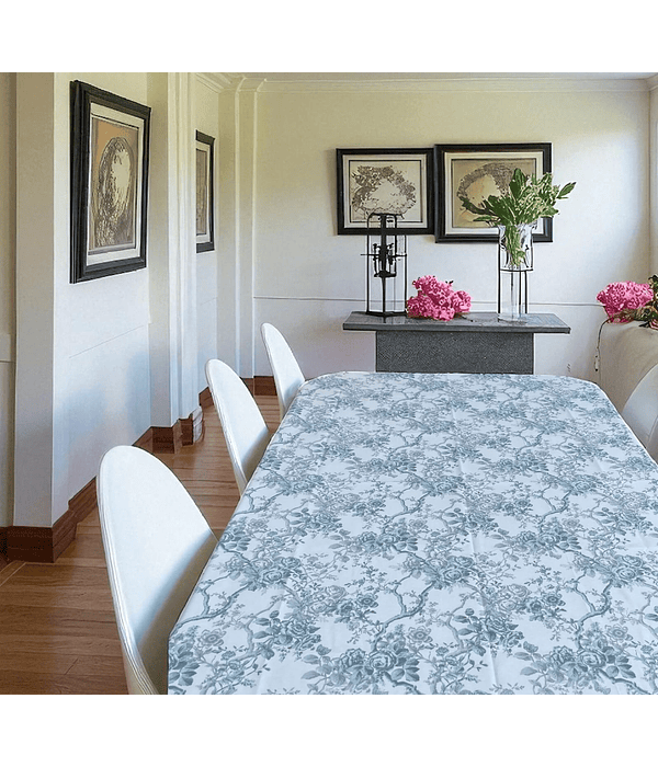Mantel de Mesa Rosas Grises