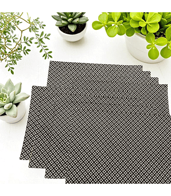 Set 8 Individuales Negros